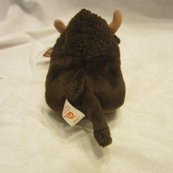 RARE 1998 TY BEANIE BABY ROAM THE BISON, RETIRED W/TAGS - Picture 3 of 10